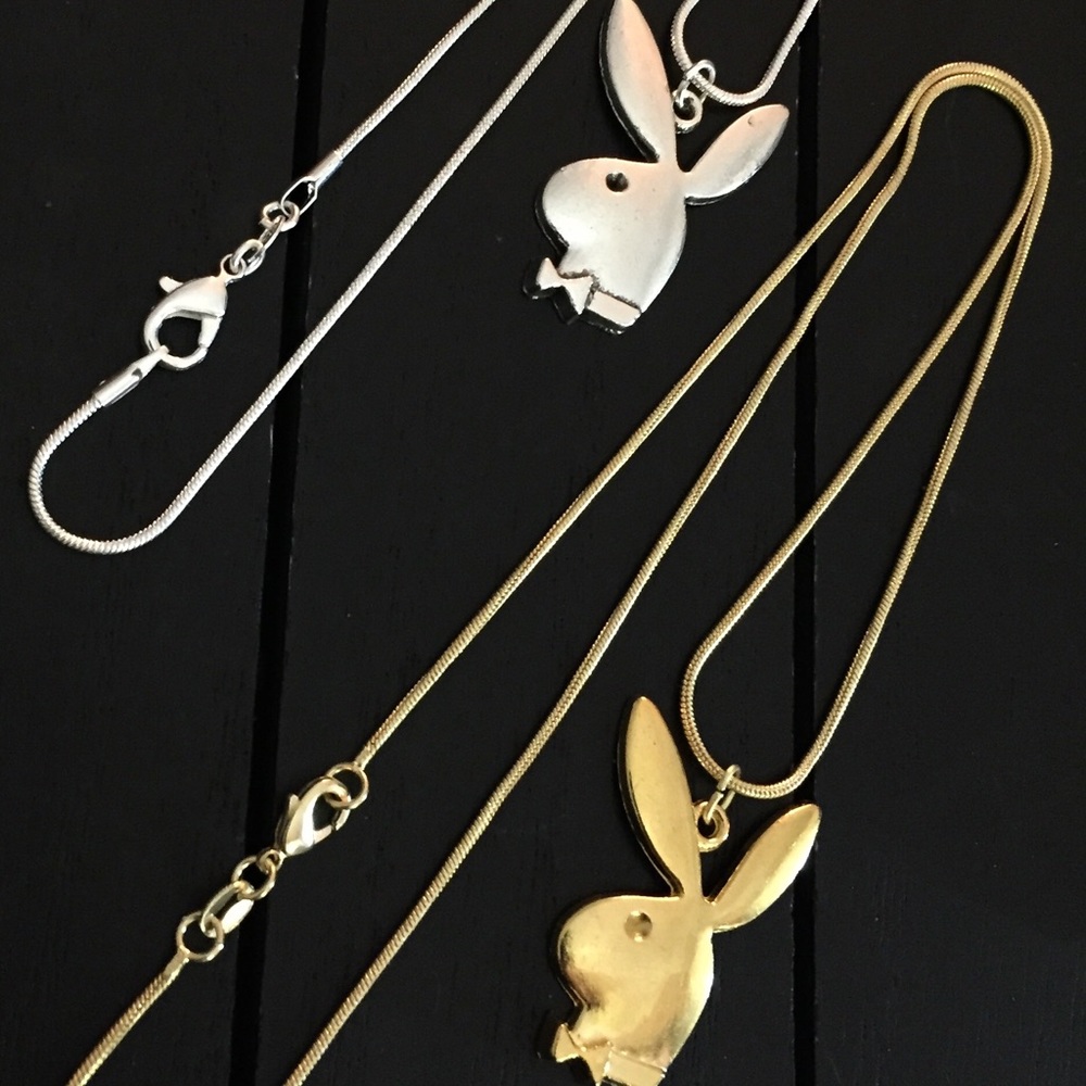 Two 18” Playboy Bunny Necklaces/ Easter Gift Set
